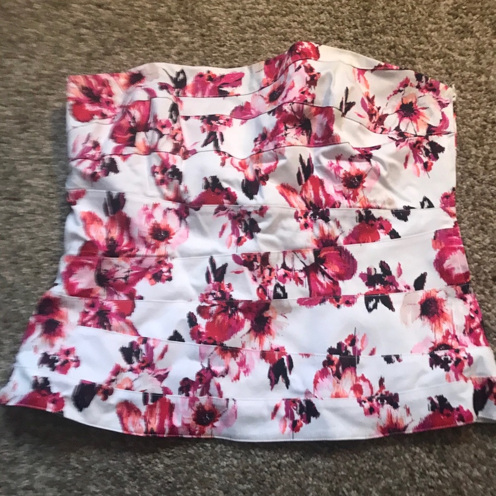 WHBM Floral Bustier